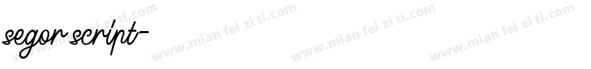 segor script字体转换